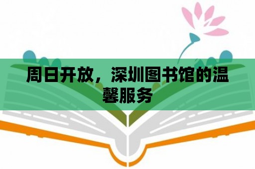 周日開放，深圳圖書館的溫馨服務