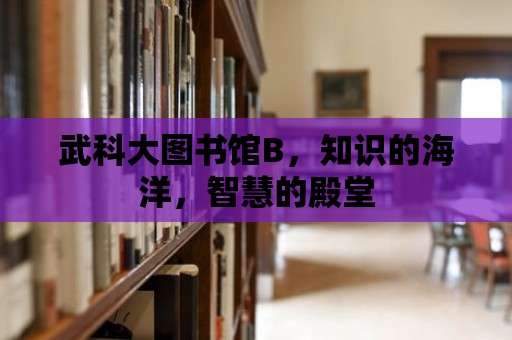 武科大圖書館B，知識的海洋，智慧的殿堂