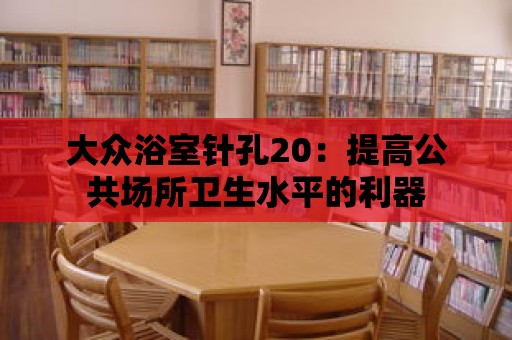 大眾浴室針孔20：提高公共場所衛生水平的利器