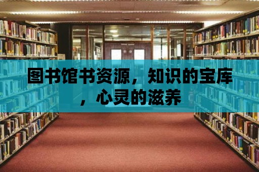 圖書館書資源，知識的寶庫，心靈的滋養