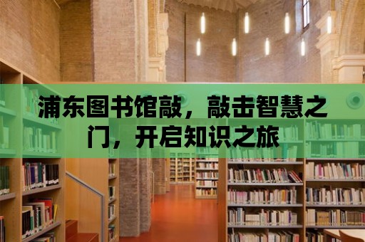 浦東圖書館敲，敲擊智慧之門，開啟知識之旅