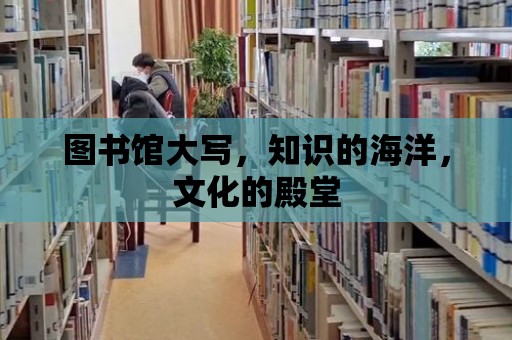 圖書館大寫，知識的海洋，文化的殿堂