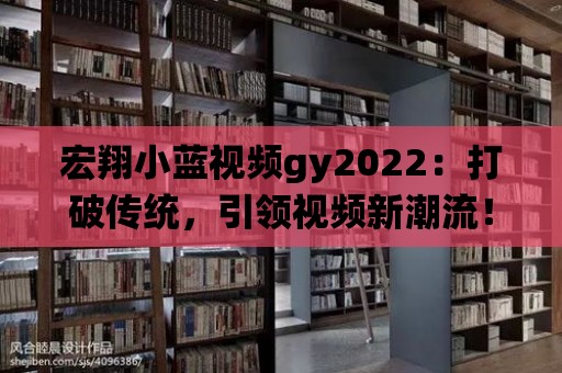 宏翔小藍(lán)視頻gy2022：打破傳統(tǒng)，引領(lǐng)視頻新潮流！