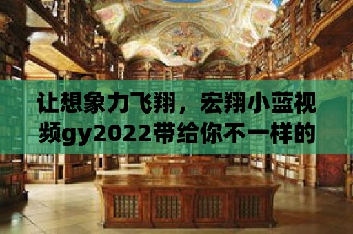 讓想象力飛翔，宏翔小藍視頻gy2022帶給你不一樣的視覺盛宴！