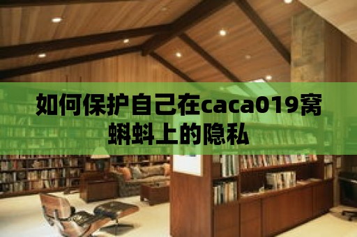 如何保護自己在caca019窩蝌蚪上的隱私