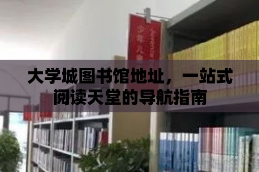 大學城圖書館地址，一站式閱讀天堂的導航指南