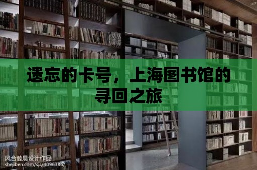 遺忘的卡號，上海圖書館的尋回之旅