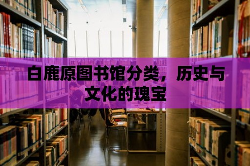 白鹿原圖書館分類，歷史與文化的瑰寶