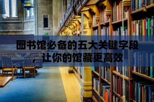 圖書館必備的五大關鍵字段，讓你的館藏更高效