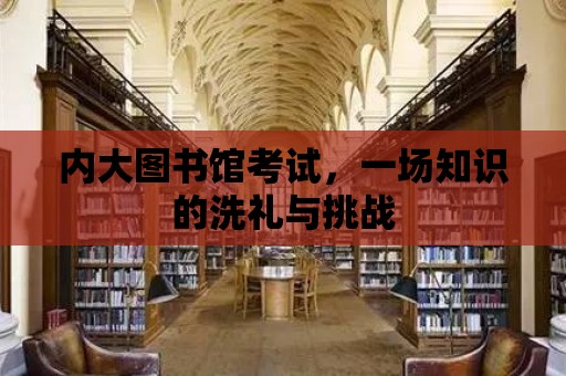 內大圖書館考試，一場知識的洗禮與挑戰