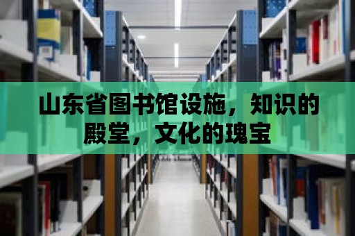 山東省圖書館設(shè)施，知識的殿堂，文化的瑰寶