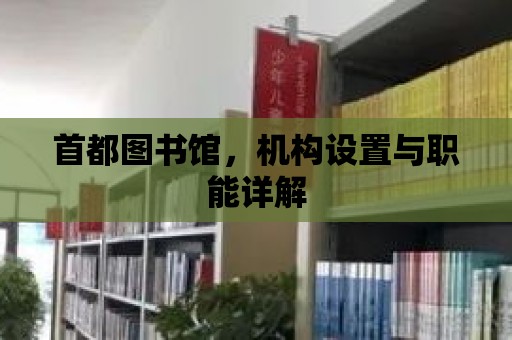 首都圖書館，機構設置與職能詳解