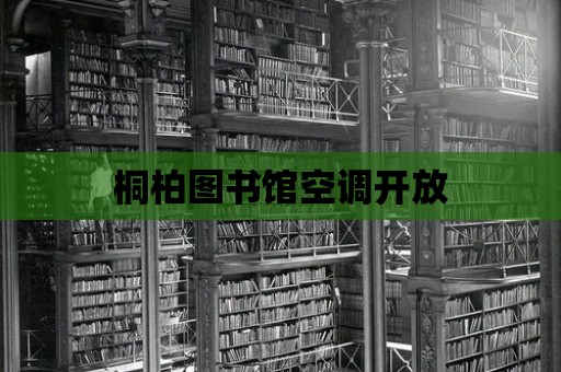 桐柏圖書館空調開放