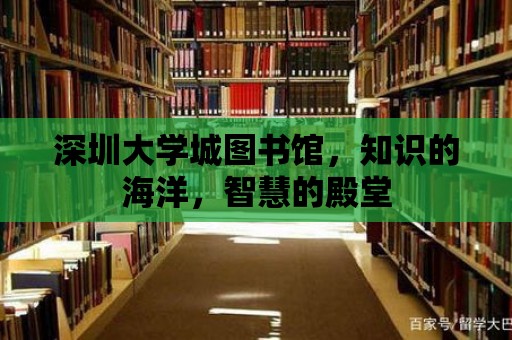 深圳大學城圖書館，知識的海洋，智慧的殿堂