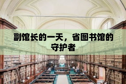 副館長的一天，省圖書館的守護者