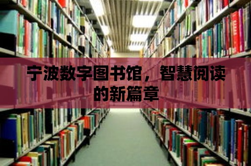 寧波數字圖書館，智慧閱讀的新篇章