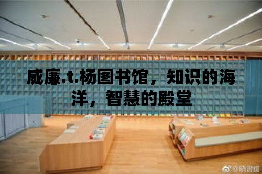 威廉.t.楊圖書館，知識(shí)的海洋，智慧的殿堂