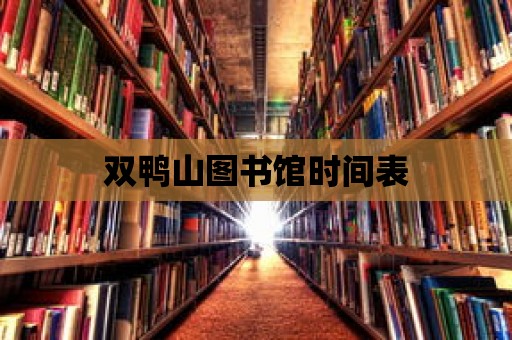 雙鴨山圖書館時間表