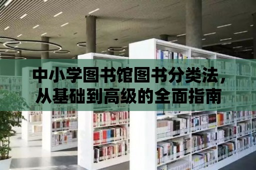 中小學圖書館圖書分類法，從基礎到高級的全面指南