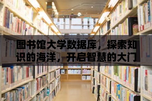 圖書館大學數據庫，探索知識的海洋，開啟智慧的大門