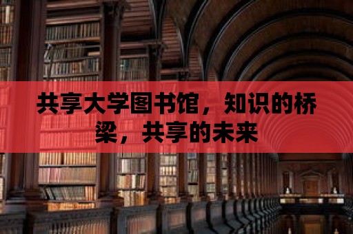 共享大學(xué)圖書館，知識(shí)的橋梁，共享的未來