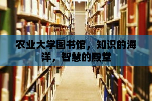 農(nóng)業(yè)大學(xué)圖書(shū)館，知識(shí)的海洋，智慧的殿堂