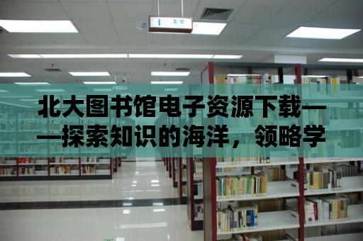 北大圖書館電子資源下載——探索知識的海洋，領略學術的魅力