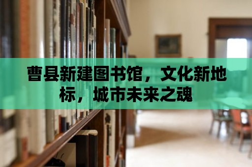 曹縣新建圖書館，文化新地標，城市未來之魂