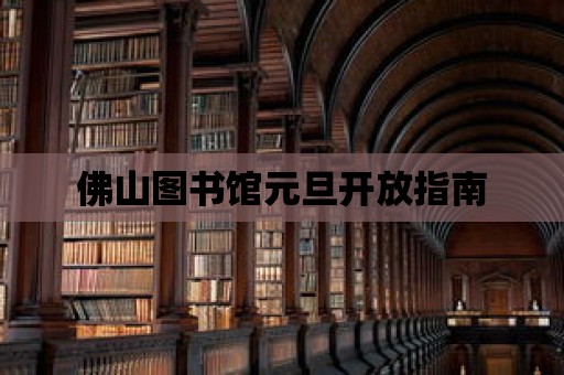 佛山圖書館元旦開放指南