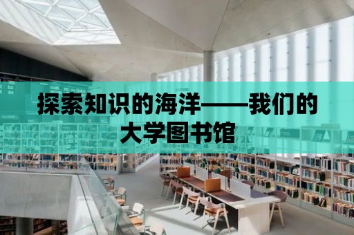 探索知識的海洋——我們的大學圖書館