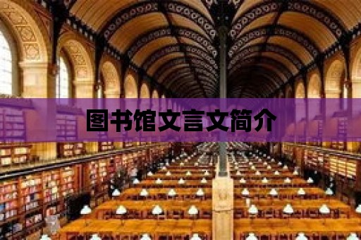 圖書館文言文簡介