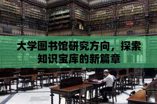 大學圖書館研究方向，探索知識寶庫的新篇章