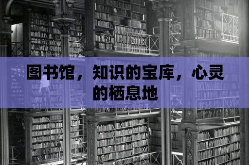 圖書館，知識的寶庫，心靈的棲息地