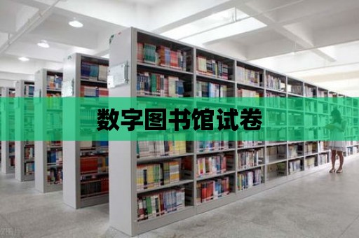 數字圖書館試卷