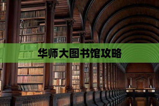 華師大圖書館攻略