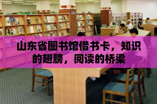 山東省圖書館借書卡，知識的翅膀，閱讀的橋梁