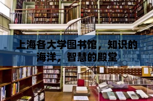 上海各大學圖書館，知識的海洋，智慧的殿堂