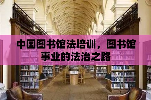 中國圖書館法培訓，圖書館事業的法治之路