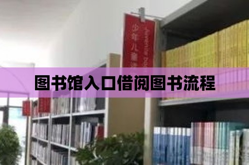 圖書館入口借閱圖書流程