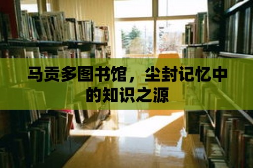 馬貢多圖書館，塵封記憶中的知識之源