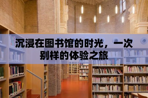 沉浸在圖書館的時光，一次別樣的體驗之旅