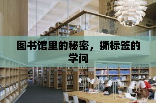 圖書館里的秘密，撕標簽的學問