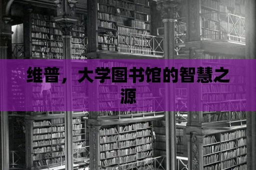 維普，大學(xué)圖書館的智慧之源