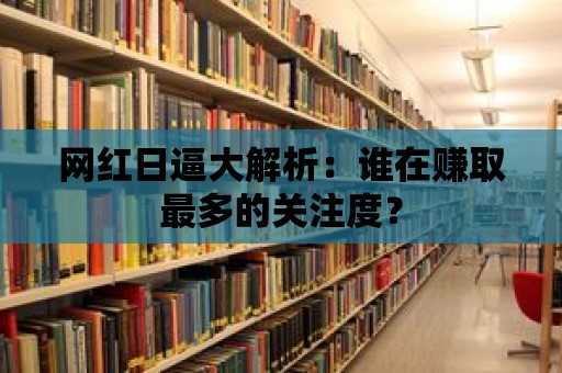 網紅日逼大解析：誰在賺取最多的關注度？