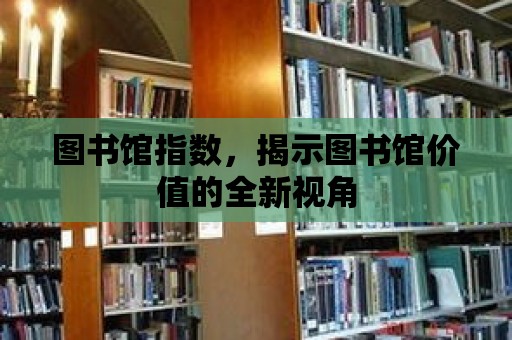 圖書館指數，揭示圖書館價值的全新視角