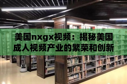 美國nxgx視頻：揭秘美國成人視頻產業的繁榮和創新