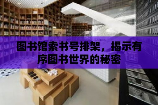 圖書館索書號排架，揭示有序圖書世界的秘密