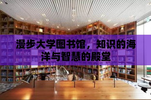 漫步大學圖書館，知識的海洋與智慧的殿堂