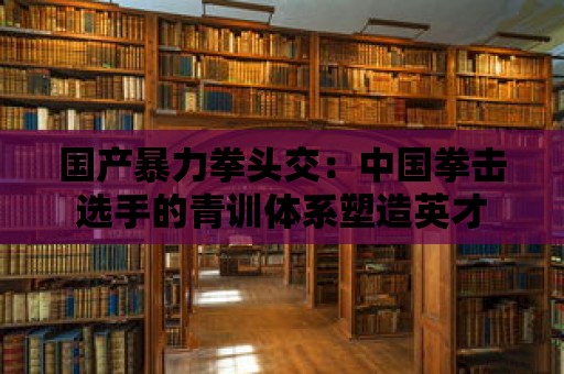 國產暴力拳頭交：中國拳擊選手的青訓體系塑造英才