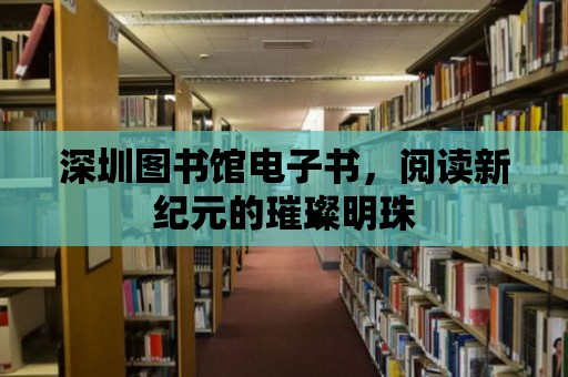 深圳圖書館電子書，閱讀新紀元的璀璨明珠